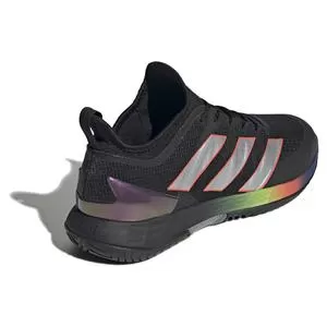 Adidas Men's Adizero Ubersonic 4 HEAT.RDY Tennis Shoes Core Black And Silver Metallic 5 Adidas Men's Adizero Ubersonic 4 HEAT.RDY Tennis Shoes Core Black And Silver Metallic - Image 5