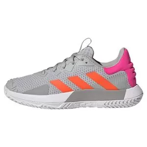 Adidas Women's SoleMatch Control Tennis Shoes Grey Two And Solar Orange 2 Adidas Women's SoleMatch Control Tennis Shoes Grey Two And Solar Orange - Image 2