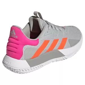 Adidas Women's SoleMatch Control Tennis Shoes Grey Two And Solar Orange 5 Adidas Women's SoleMatch Control Tennis Shoes Grey Two And Solar Orange - Image 5