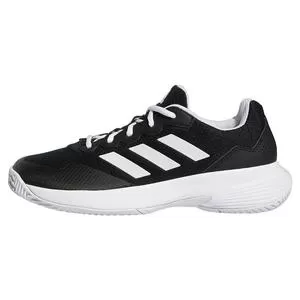 Adidas Women's GameCourt 2 Tennis Shoes Core Black And Footwear White 2 Adidas Women's GameCourt 2 Tennis Shoes Core Black And Footwear White - Image 2