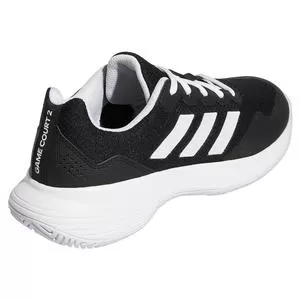 Adidas Women's GameCourt 2 Tennis Shoes Core Black And Footwear White 5 Adidas Women's GameCourt 2 Tennis Shoes Core Black And Footwear White - Image 5