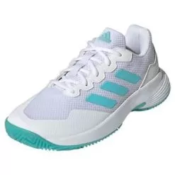 ADIDAS Adid Women's GameCourt 2 Tennis Shoes Footwear White And Pulse Aqua