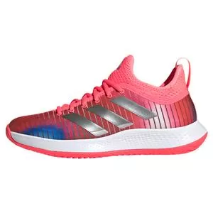 Adidas Women's Defiant Generation Tennis Shoes Turbo And Silver Metallic 2 Adidas Women's Defiant Generation Tennis Shoes Turbo And Silver Metallic - Image 2
