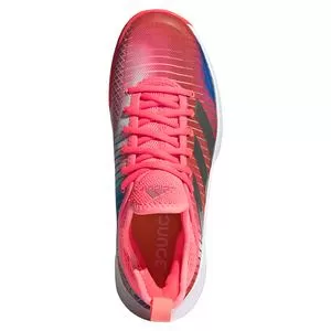 Adidas Women's Defiant Generation Tennis Shoes Turbo And Silver Metallic 4 Adidas Women's Defiant Generation Tennis Shoes Turbo And Silver Metallic - Image 4