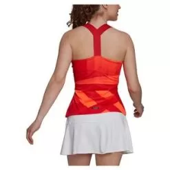 Adidas Women's Primeblue HEAT.RDY Tokyo Y-Back Tennis Tank App Solar Red And Black -Tennis Passion H20355 F21 4