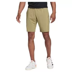 Adidas Men's Club Stretch Woven 9 Inch Tennis Short Orbit Green And Black 3 Adidas Men's Club Stretch Woven 9 Inch Tennis Short Orbit Green And Black - Image 3