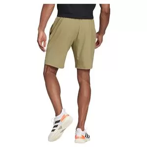 Adidas Men's Club Stretch Woven 7 Inch Tennis Short Orbit Green And Black 4 Adidas Men's Club Stretch Woven 7 Inch Tennis Short Orbit Green And Black - Image 4