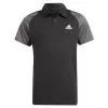 Adidas Boys` Club Tennis Polo Black And Grey Six