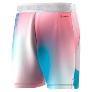 Adidas Men's Melbourne Ergo Printed 7 Inch Tennis Short White And Vivid Red 2 Adidas Men's Melbourne Ergo Printed 7 Inch Tennis Short White And Vivid Red - Image 2