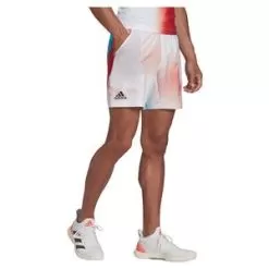 Adidas Men's Melbourne Ergo Printed 7 Inch Tennis Short White And Vivid Red 7 Adidas Men's Melbourne Ergo Printed 7 Inch Tennis Short White And Vivid Red -Tennis Passion H61965 S22 3