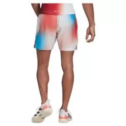 Adidas Men's Melbourne Ergo Printed 7 Inch Tennis Short White And Vivid Red 8 Adidas Men's Melbourne Ergo Printed 7 Inch Tennis Short White And Vivid Red -Tennis Passion H61965 S22 4