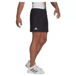 Adidas Men's Melbourne Ergo 7 Inch Tennis Short Black And White -Tennis Passion H67148 S22 3