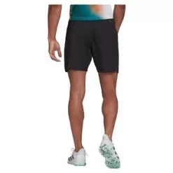 Adidas Men's Melbourne Ergo 7 Inch Tennis Short Black And White -Tennis Passion H67148 S22 4