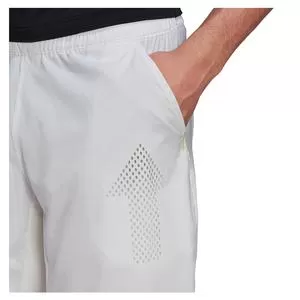 Adidas Men's Paris Ergo 9 Inch Tennis Short White And Black 4 Adidas Men's Paris Ergo 9 Inch Tennis Short White And Black - Image 4