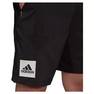Adidas Men's Paris Ergo 9 Inch Tennis Short Black And White 5 Adidas Men's Paris Ergo 9 Inch Tennis Short Black And White - Image 5
