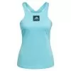 Adidas Women's Primeblue HEAT.RDY Y-Back Tennis Tank Pulse Aqua And Black
