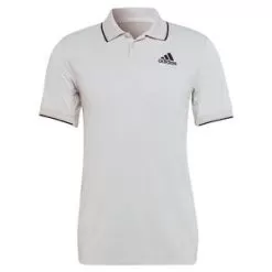 Adidas Men's HEAT.RDY Top Tennis Polo Shirt Grey One And Black