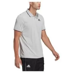 Adidas Men's HEAT.RDY Top Tennis Polo Shirt Grey One And Black 7 Adidas Men's HEAT.RDY Top Tennis Polo Shirt Grey One And Black -Tennis Passion HB1842 S22 3