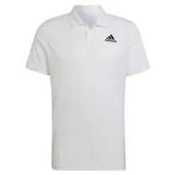 Adidas Men's HEAT.RDY Tennis Polo Shirt White And Black