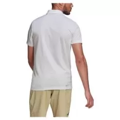Adidas Men's HEAT.RDY Tennis Polo Shirt White And Black -Tennis Passion HC2714 S22 4