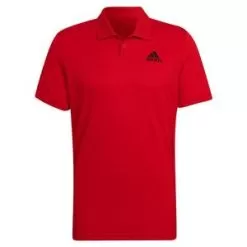 Adidas Men's HEAT.RDY Tennis Polo Shirt Vivid Red And Black