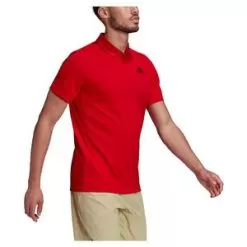 Adidas Men's HEAT.RDY Tennis Polo Shirt Vivid Red And Black -Tennis Passion HC2715 S22 3