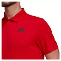 Adidas Men's HEAT.RDY Tennis Polo Shirt Vivid Red And Black -Tennis Passion HC2715 S22 6