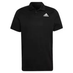 Adidas Men's HEAT.RDY Tennis Polo Shirt Black And White