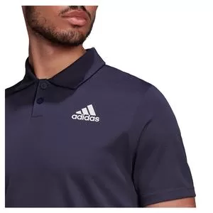 Adidas Men's HEAT.RDY Tennis Polo Shirt Shadow Navy And White 5 Adidas Men's HEAT.RDY Tennis Polo Shirt Shadow Navy And White - Image 5