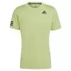 Adidas Men's Club 3-Stripe Tennis T-Shirt Pulse Lime And Black