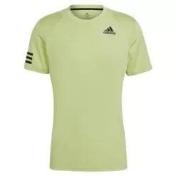 Adidas Men's Club 3-Stripe Tennis T-Shirt Pulse Lime And Black