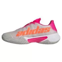 Adidas Women's Barricade Tennis Shoes Grey Two And Solar Orange -Tennis Passion HR2036 H22 2