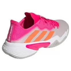 Adidas Women's Barricade Tennis Shoes Grey Two And Solar Orange -Tennis Passion HR2036 H22 4