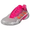 Adidas Women's Barricade Tennis Shoes Grey Two And Solar Orange