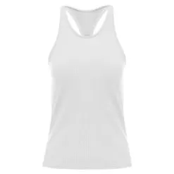 K- Swiss Women's Rib Tennis Tank With Bra White
