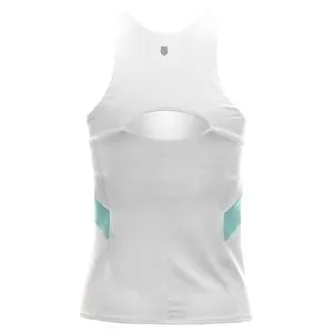 K-Swiss K- Swiss Women's Colorblock Tennis Tank White And Angel 2 K-Swiss K- Swiss Women's Colorblock Tennis Tank White And Angel - Image 2
