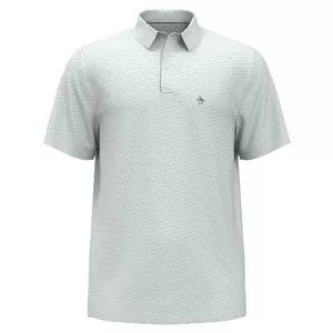 Penguin Men's Allover Tennis Ball Printed Tennis Polo Bright White 1 Penguin Men's Allover Tennis Ball Printed Tennis Polo Bright White