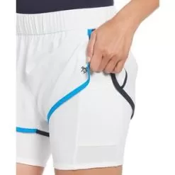 Penguin Women's Piped 3 Inch Tennis Short With Inner Short -Tennis Passion OGBSC099 S22 118 7