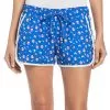 Penguin Women's Geo Printed 4 Inch Tennis Short Blue Tattoo