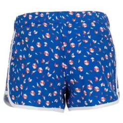 Penguin Women's Geo Printed 4 Inch Tennis Short Blue Tattoo -Tennis Passion OGBSC0A4 470U22 21