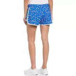 Penguin Women's Geo Printed 4 Inch Tennis Short Blue Tattoo -Tennis Passion OGBSC0A4 470U22 3