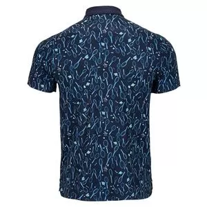 Penguin Men's Racquet Printed Tennis Polo 3 Penguin Men's Racquet Printed Tennis Polo - Image 3