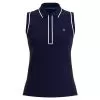 Penguin Women's Sleeveless Veronica Tennis Polo Black Iris