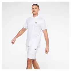 Sergio Tacchini.gif Sergio Tacchini Men's Melbourne Dazzle Tennis Polo White -Tennis Passion STS22M60111 000S22 5