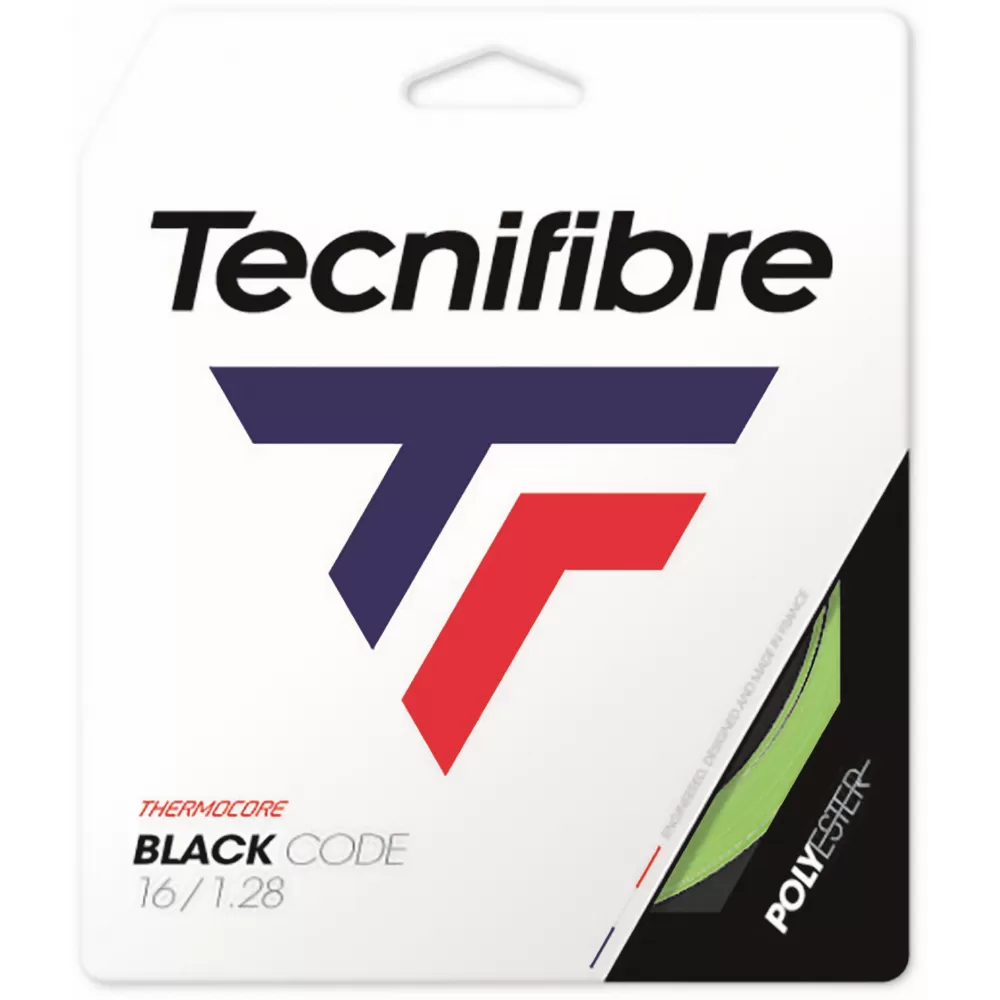 Tecnifibre Black Code Lime 16g Tennis String (Set) 1 Tecnifibre Black Code Lime 16g Tennis String (Set)