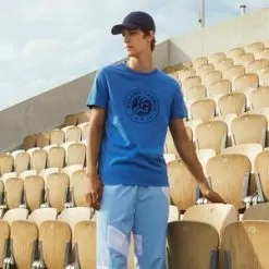 Lacoste Men's Roland Garros 2022 Jersey Tennis Tee -Tennis Passion TH0970 U22 YD2 2
