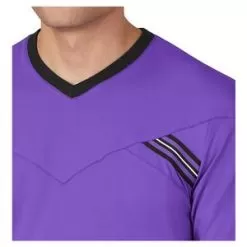 Fila Men's Back Spin Short Sleeve Tennis V-Neck Royal Purple And Black -Tennis Passion TM23C306 505H22 6