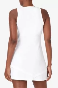 Fila Women's Whiteline Tennis Dress White -Tennis Passion TW037663 100 2
