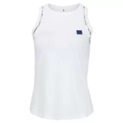 Fila Women's Foul Line High Neck Tennis Tank White And Fiji Palm -Tennis Passion TW118252 100S22