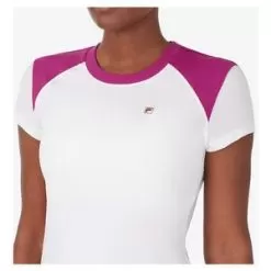 Fila Women's Baseline Short Sleeve Tennis Top -Tennis Passion TW13A753 S22 100 6